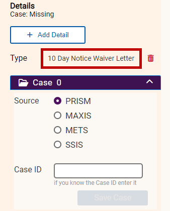 content type added to sidebar menu