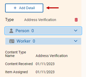 click Add Detail button