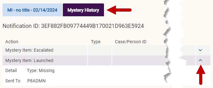 mystery history tab