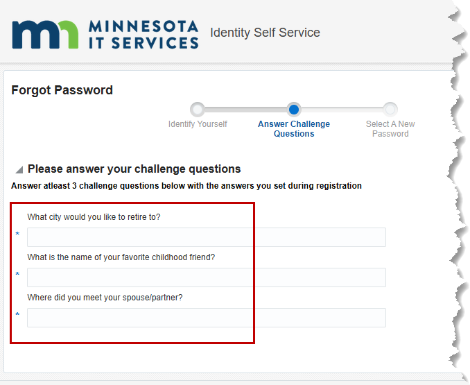 answering challenge questions
