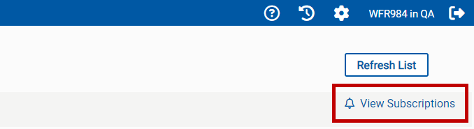 View Subscriptions link